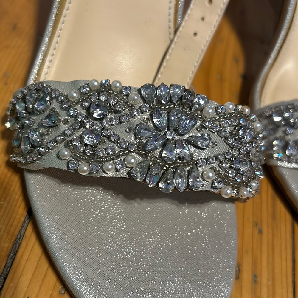 Silver Betsy Johnson Heels